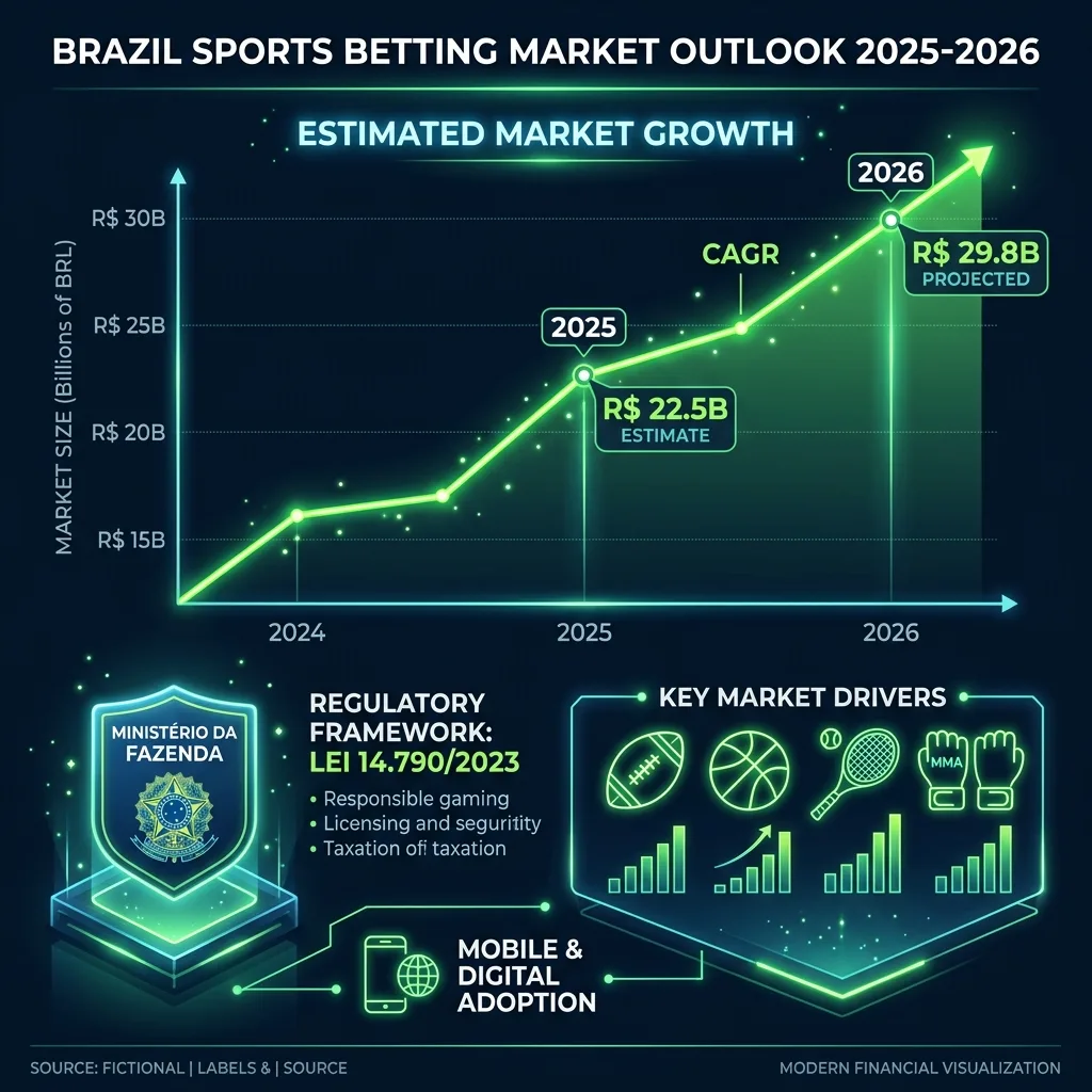 Regulamentação do Mercado de Apostas Esportivas no Brasil — Infográfico